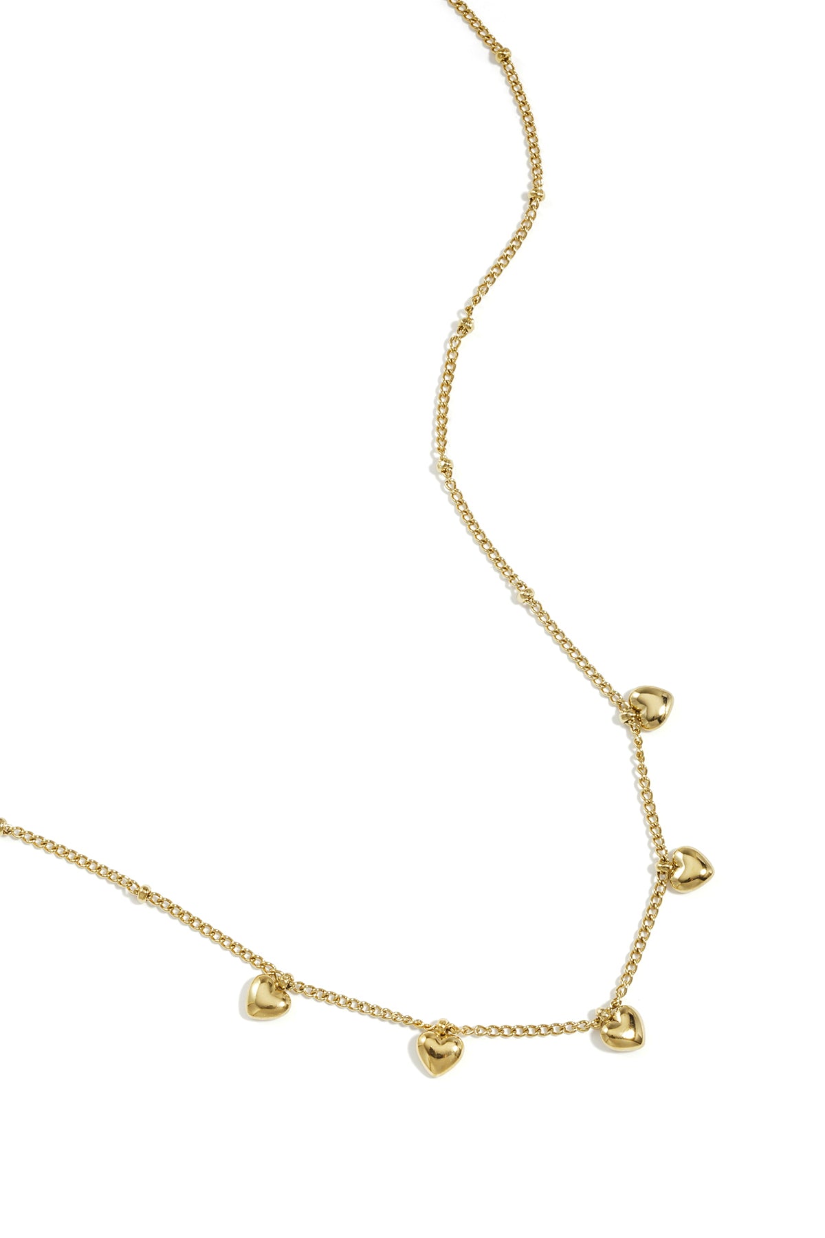 Collana minimalista con piccoli cuori