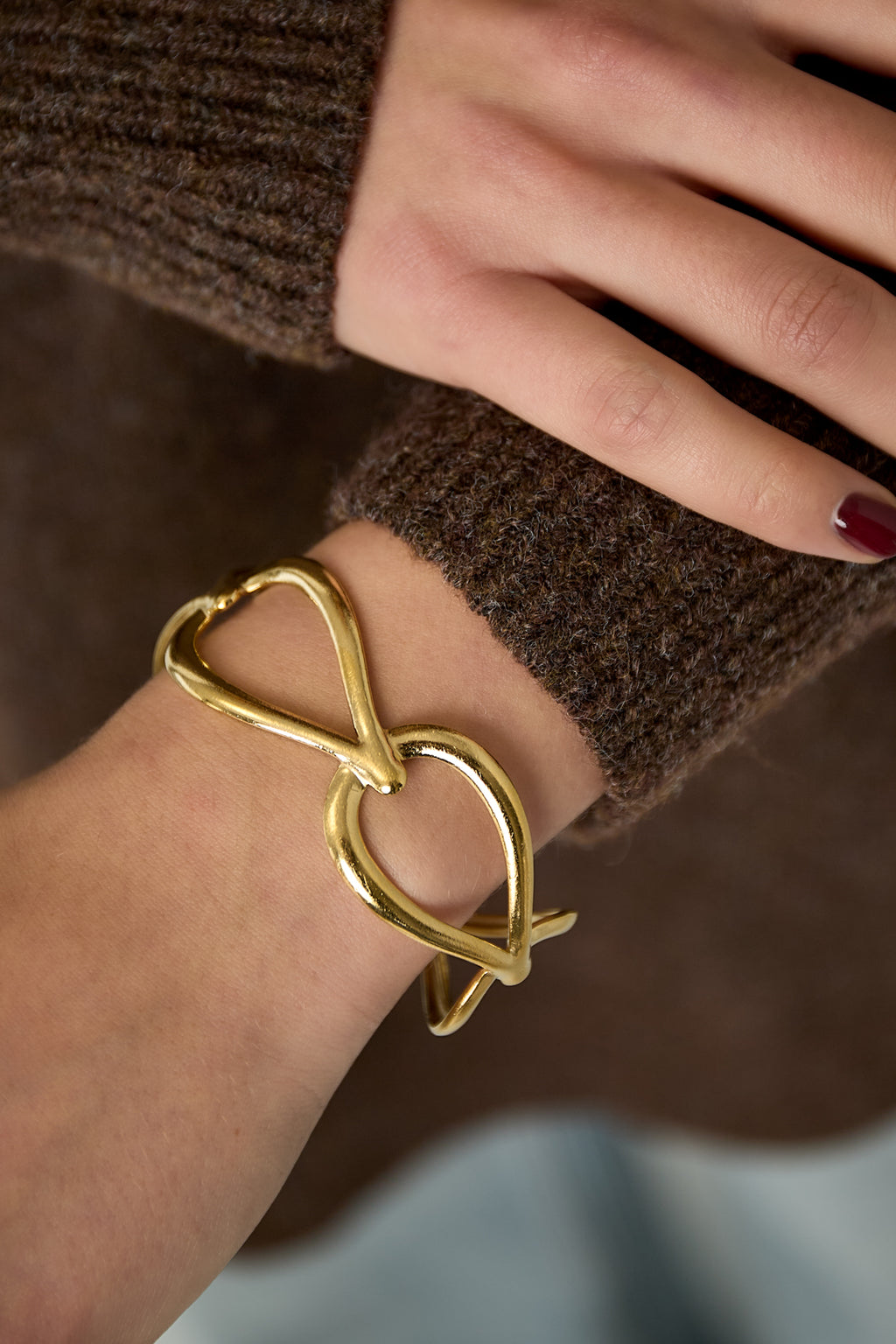 Bracciale con gocce aperte