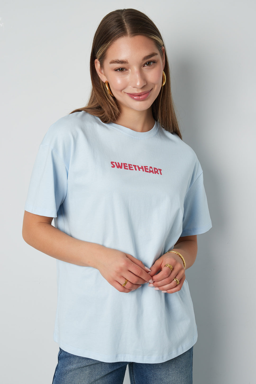 Maglietta Donna Maglia Casual Lettere
