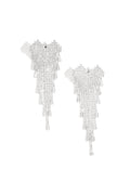 Orecchini pendenti in rame, geometrici, eleganti, lussuosi, serie di gioielli da donna.