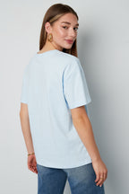 Maglietta Donna Maglia Casual Lettere