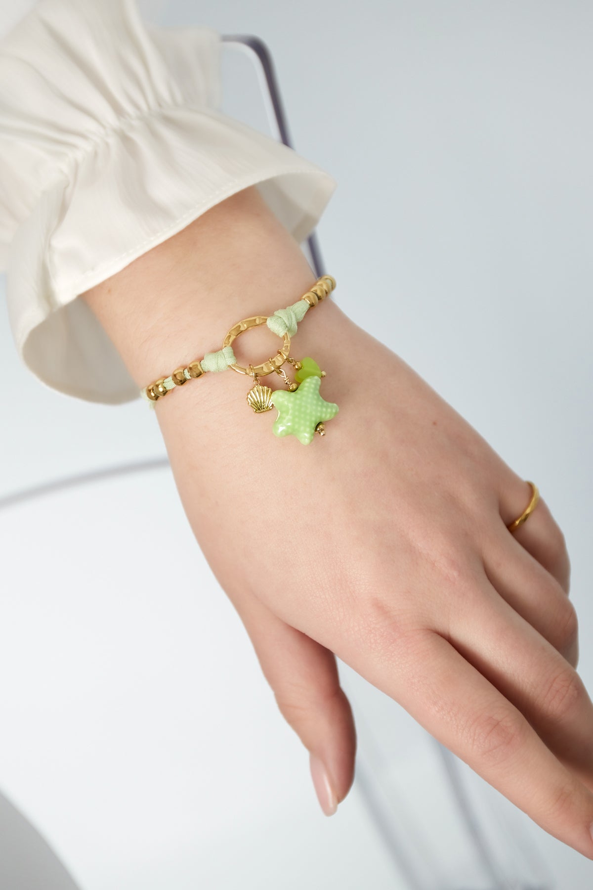 Bracciale Stellato - Colore Verde e Oro
