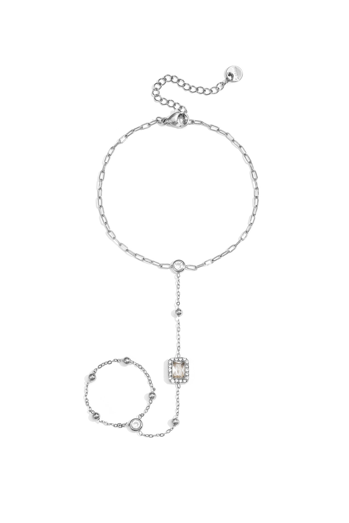 Collana con pietra preziosa incorniciata