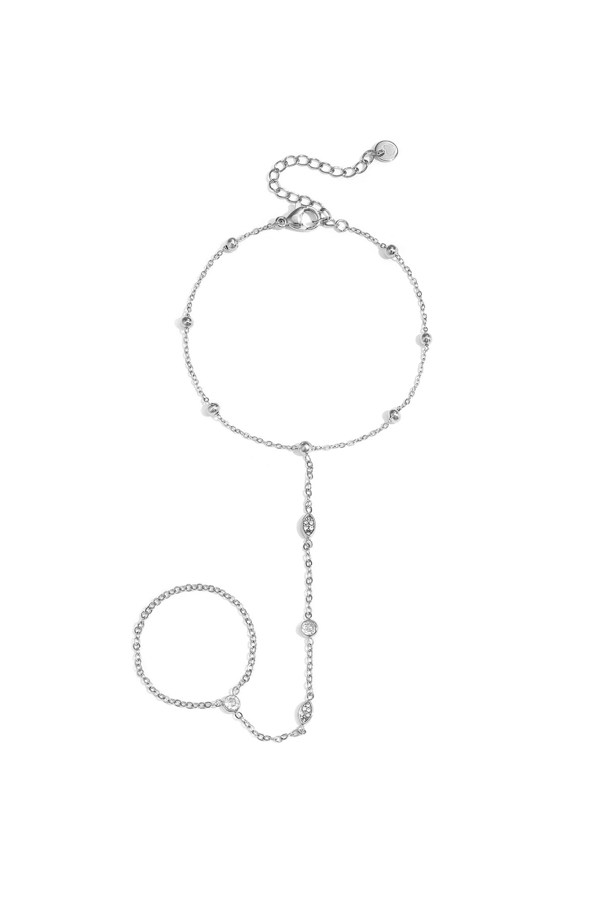 Collana da polso con pietre ovali e rotonde
