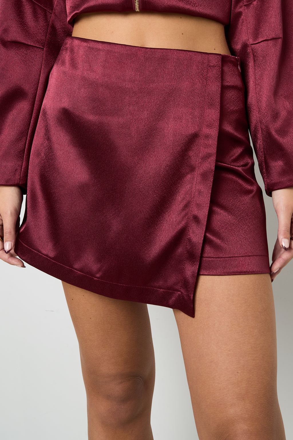 Tessuto Fibra di Poliestere Donna Pantskirt Casual Colore Puro Autunno/Inverno