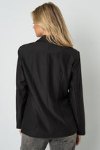 Tessuto Fibra di Poliestere Abito da Donna Elegante Colore Puro Autunno/Inverno