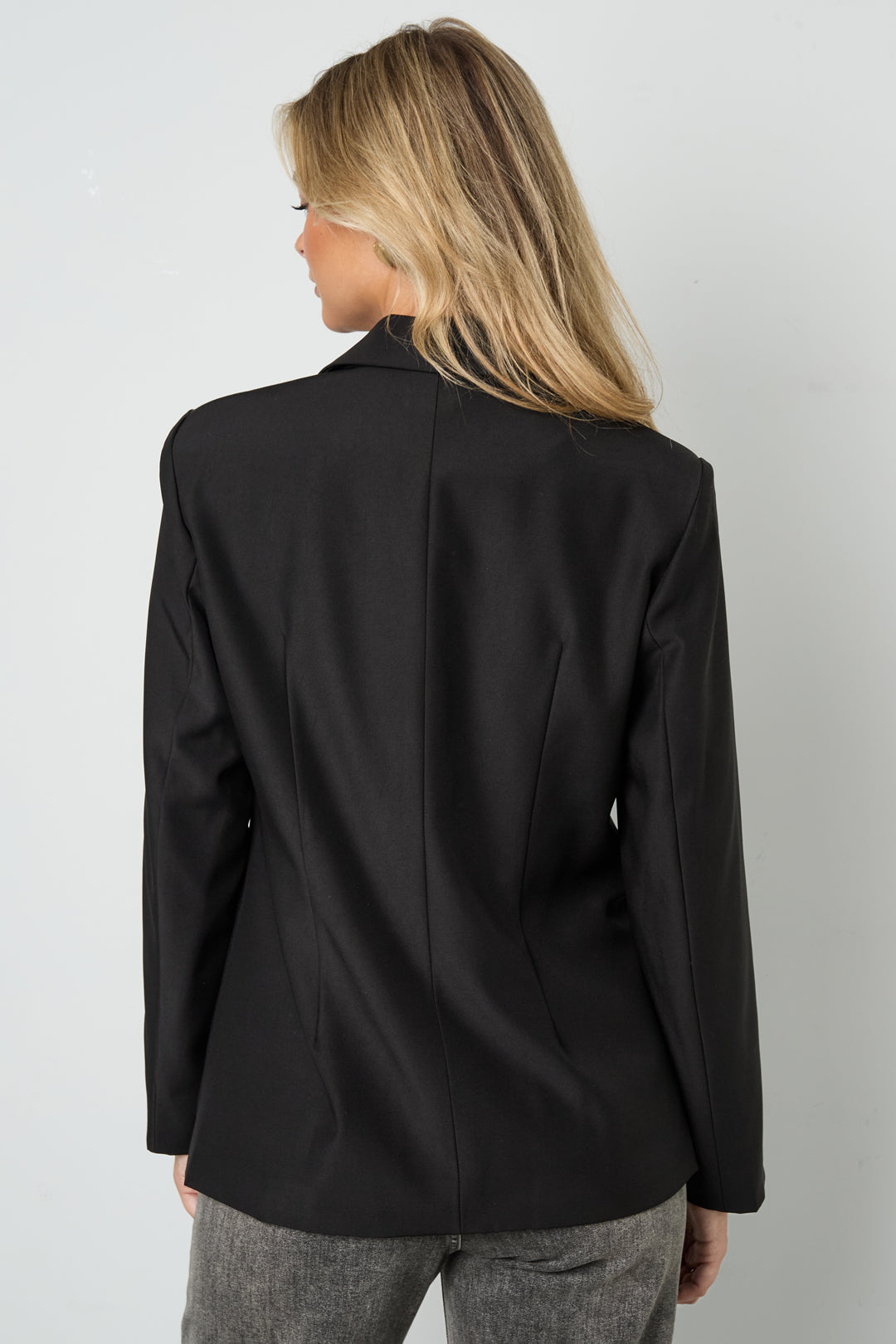 Tessuto Fibra di Poliestere Abito da Donna Elegante Colore Puro Autunno/Inverno