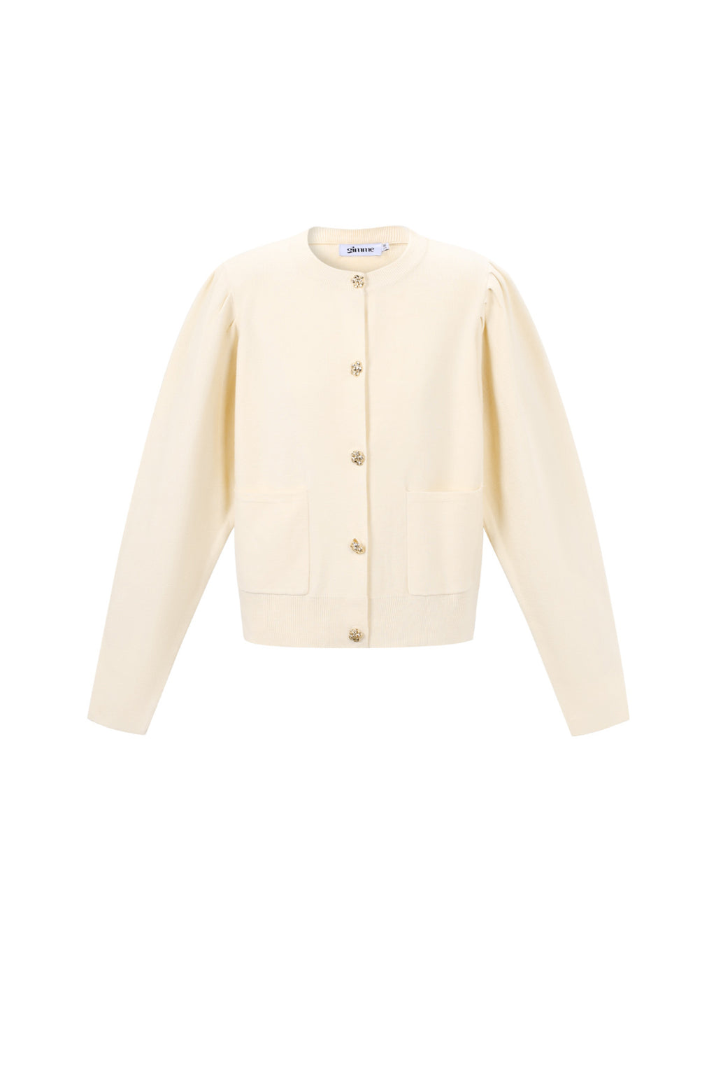 Cardigan di Viscosa Intrecciata Donna Autunno/Inverno Casual Colore Solido