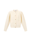 Cardigan di Viscosa Intrecciata Donna Autunno/Inverno Casual Colore Solido