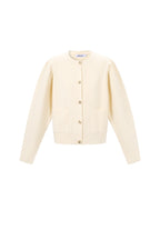 Cardigan di Viscosa Intrecciata Donna Autunno/Inverno Casual Colore Solido