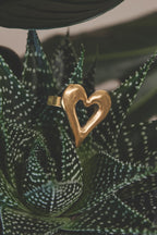 Anelli Statement a forma di cuore, casual, quotidiani, semplici, della serie Gioielli da donna