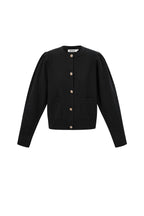 Cardigan di Viscosa Intrecciata Donna Autunno/Inverno Casual Colore Solido