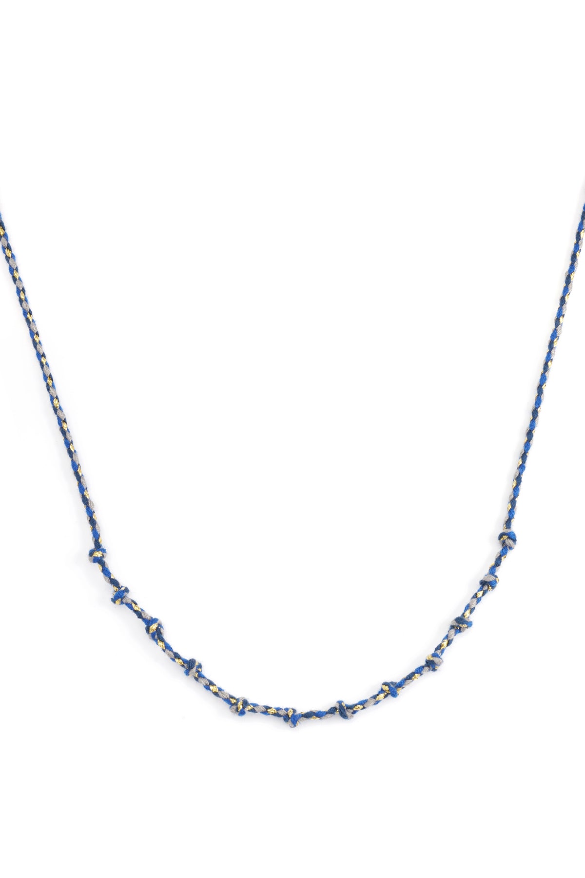Collana a spirale in cotone fai da te
