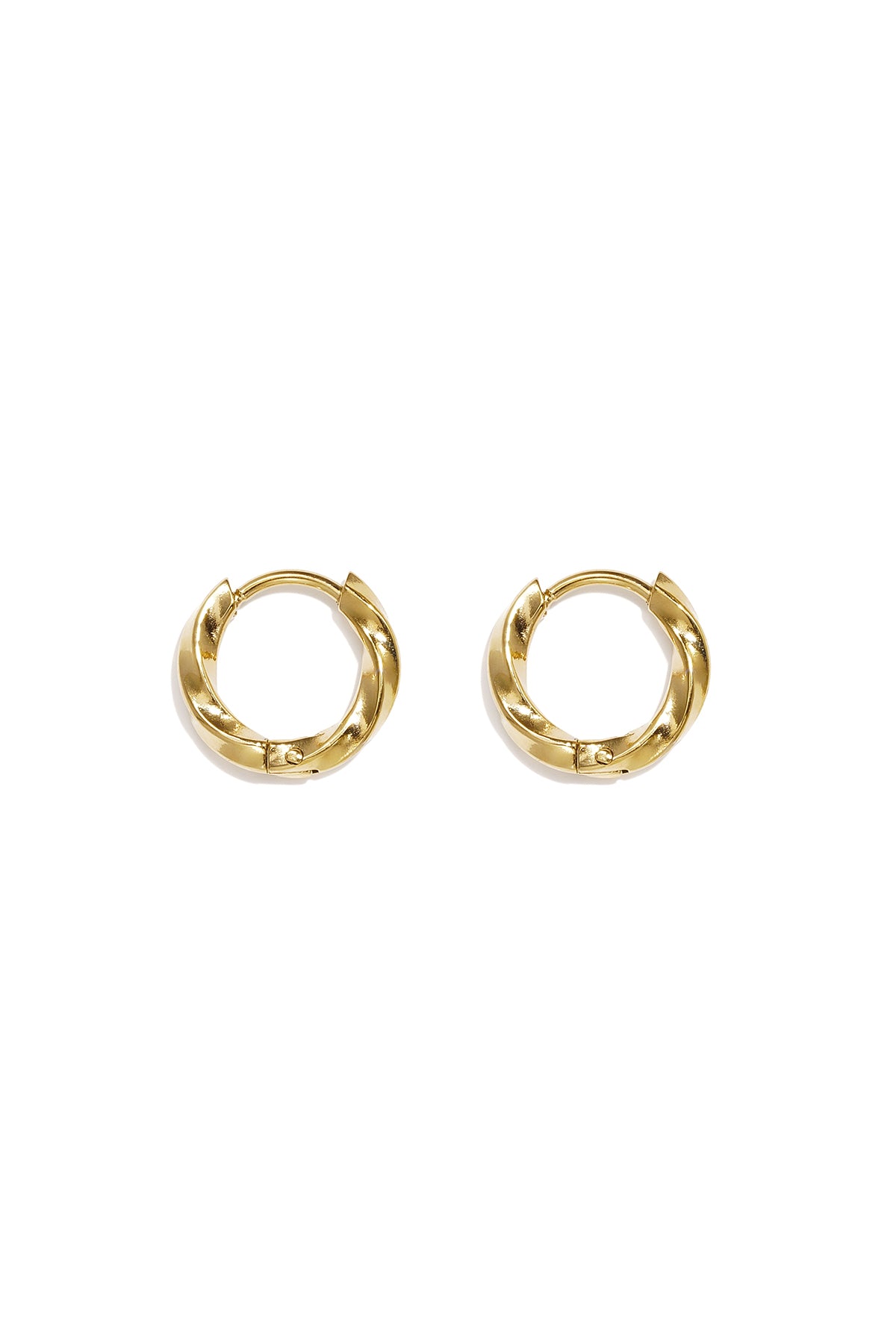 Set di orecchini in acciaio inossidabile, modello Circle Simple, serie Daily Simple, gioielli da donna