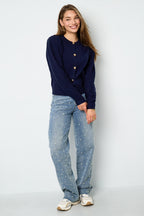 Cardigan di Viscosa Intrecciata Donna Autunno/Inverno Casual Colore Solido