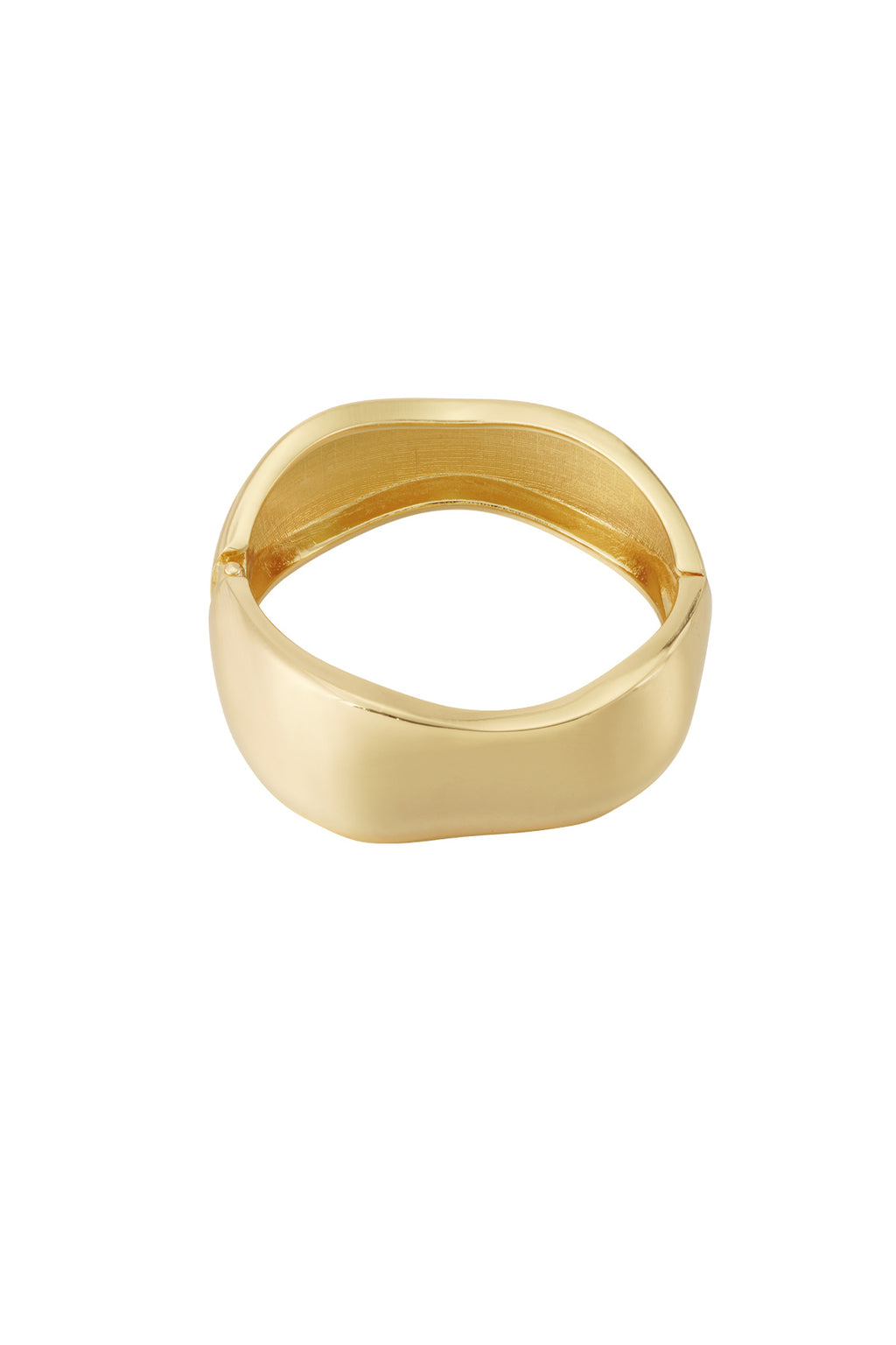 Bracciale dorato con ondeggiamento