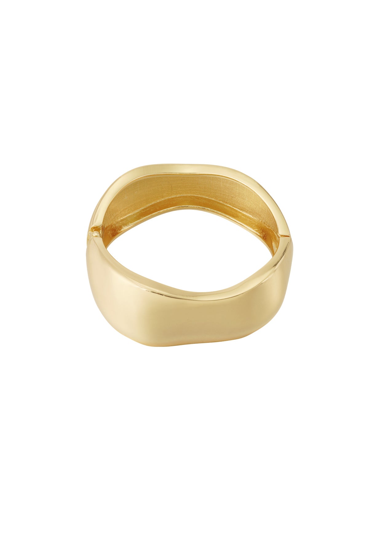 Bracciale dorato con ondeggiamento