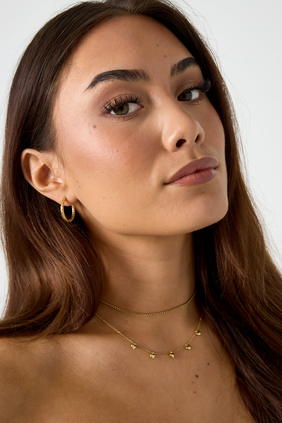 Collana minimalista con piccoli cuori