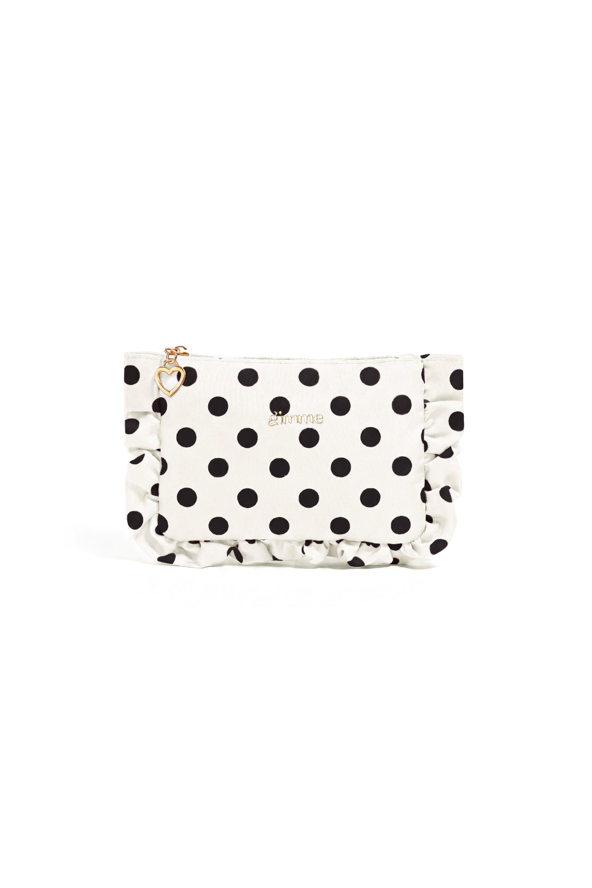 Pochette per il trucco a pois, semplici, in poliestere, accessori per tutti i giorni