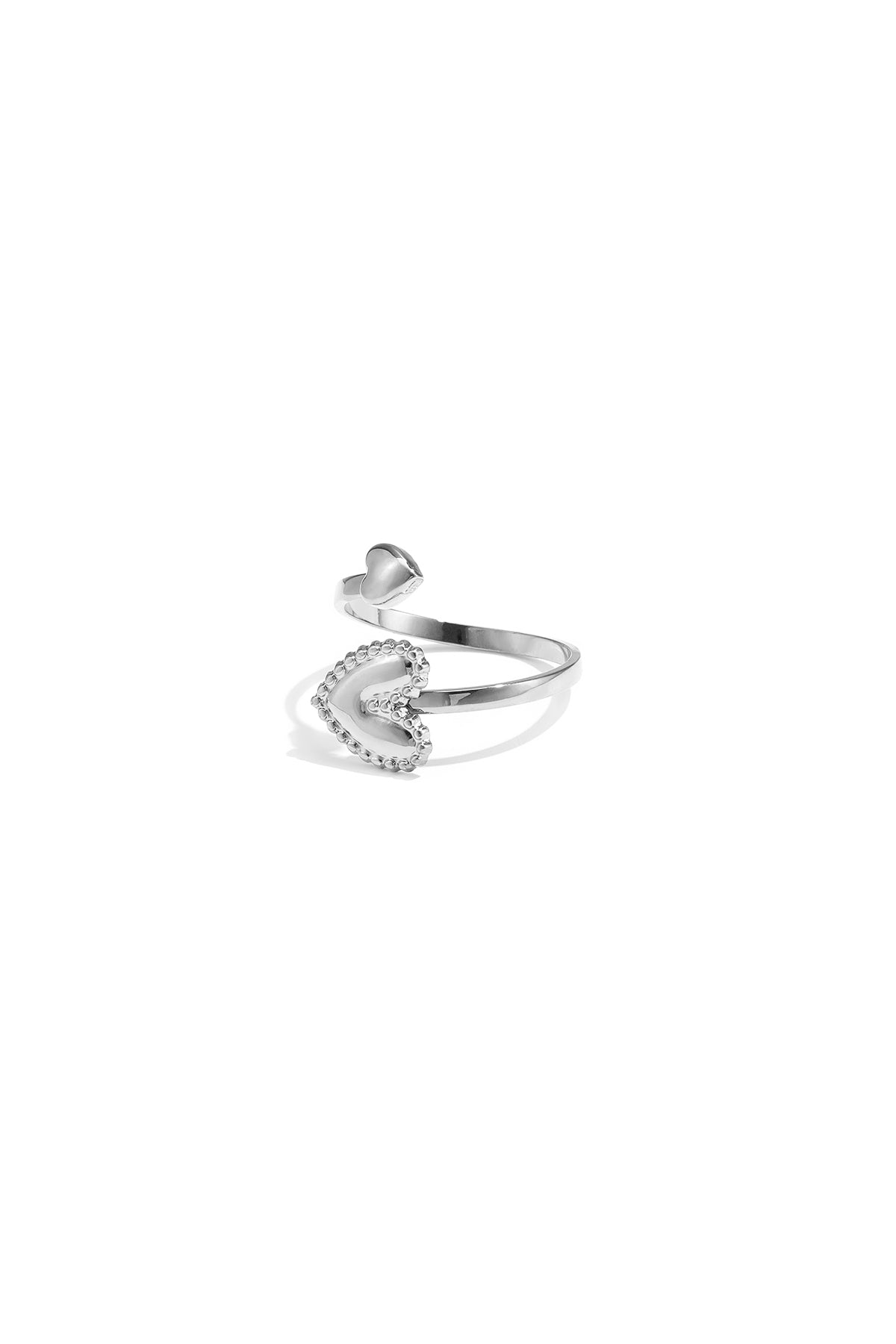 Anello con cuori regolabili