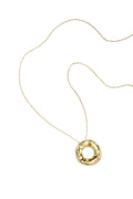 Collane lunghe con pendente rotondo dalla texture irregolare