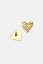 Orecchini a bottone a forma di cuore, casual, quotidiani, semplici, gioielli da donna