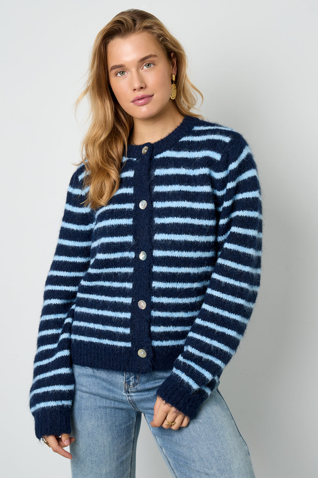 Cardigan a righe