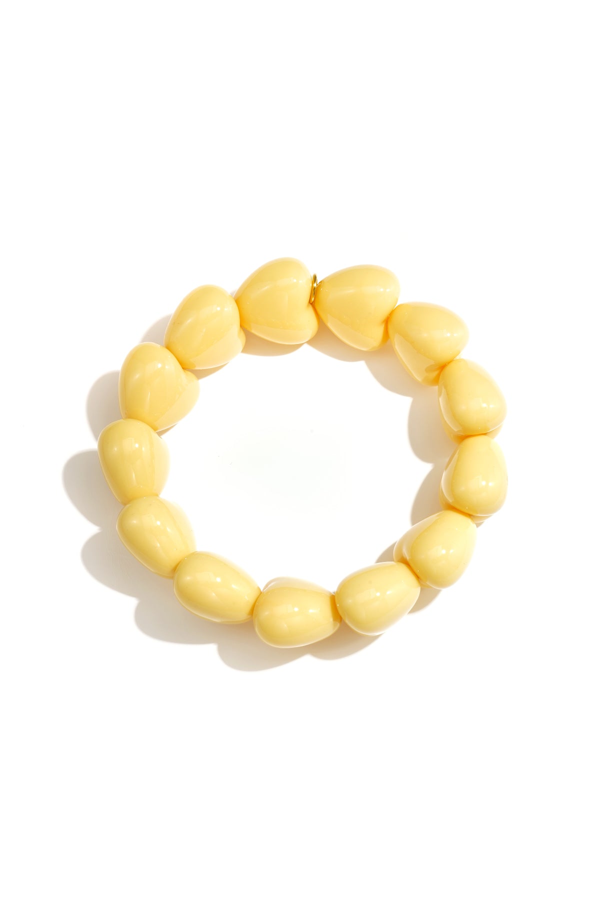 Braccialetto a forma di cuore piccolo con 13 perline