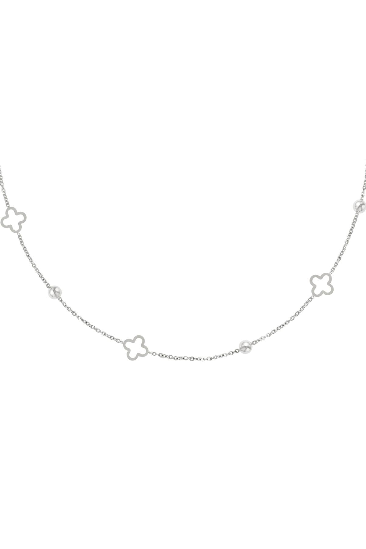 Collana trifogli aperti Gold Stainless Steel