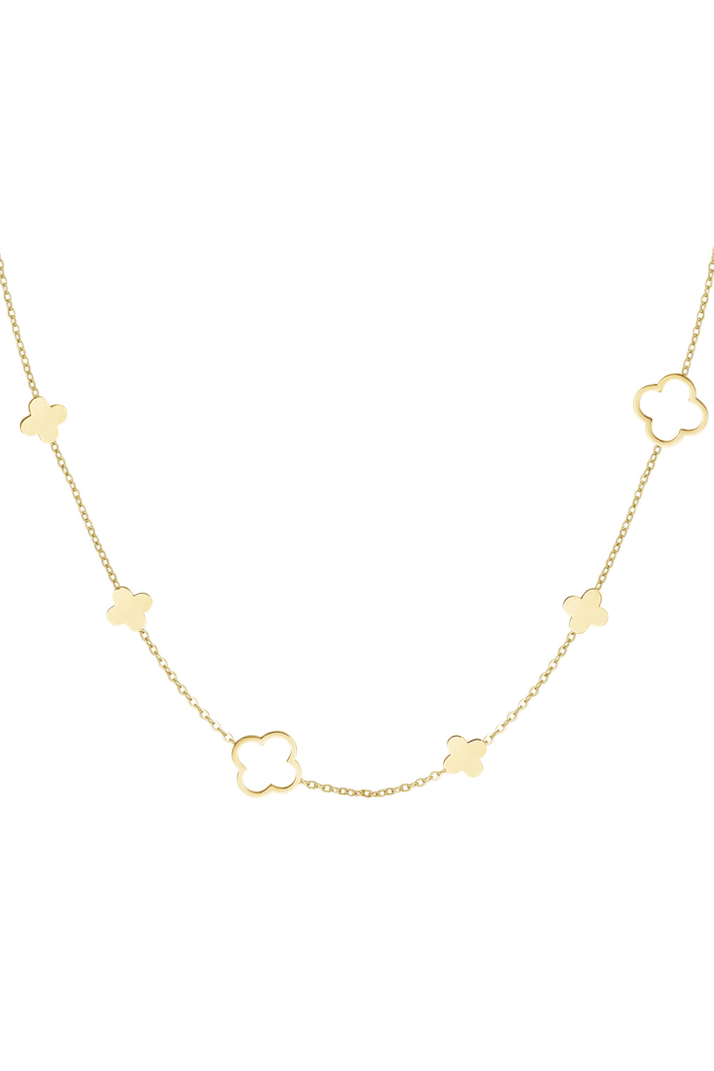 collana diversi trifogli