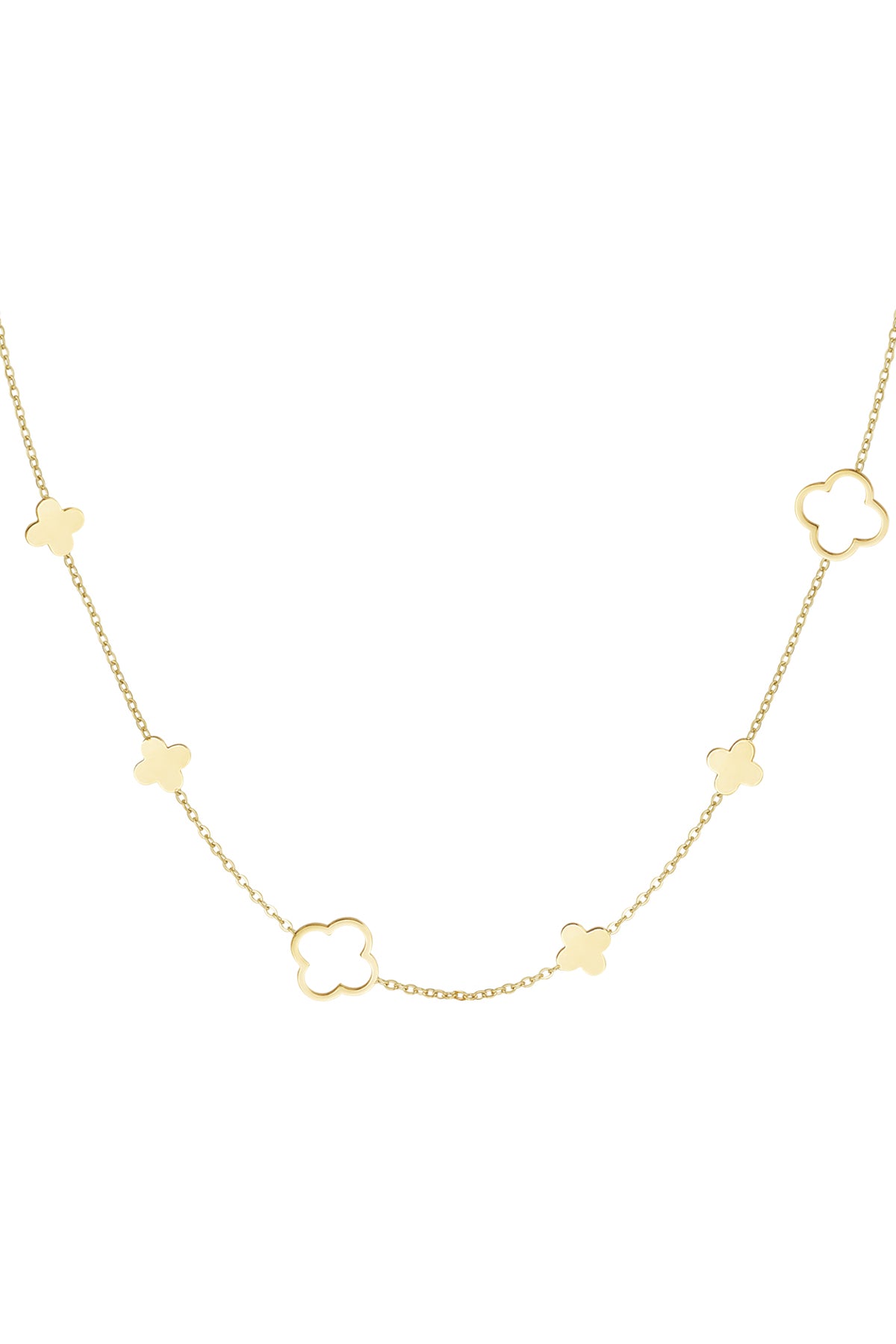 collana diversi trifogli