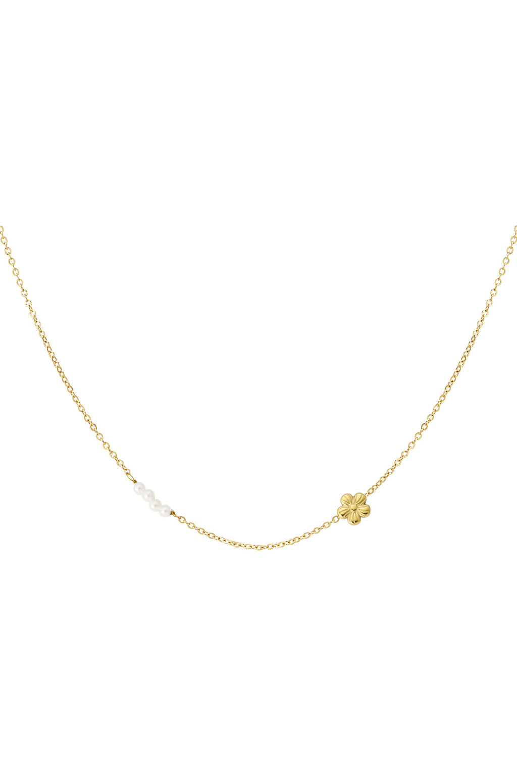collana di perle floreali