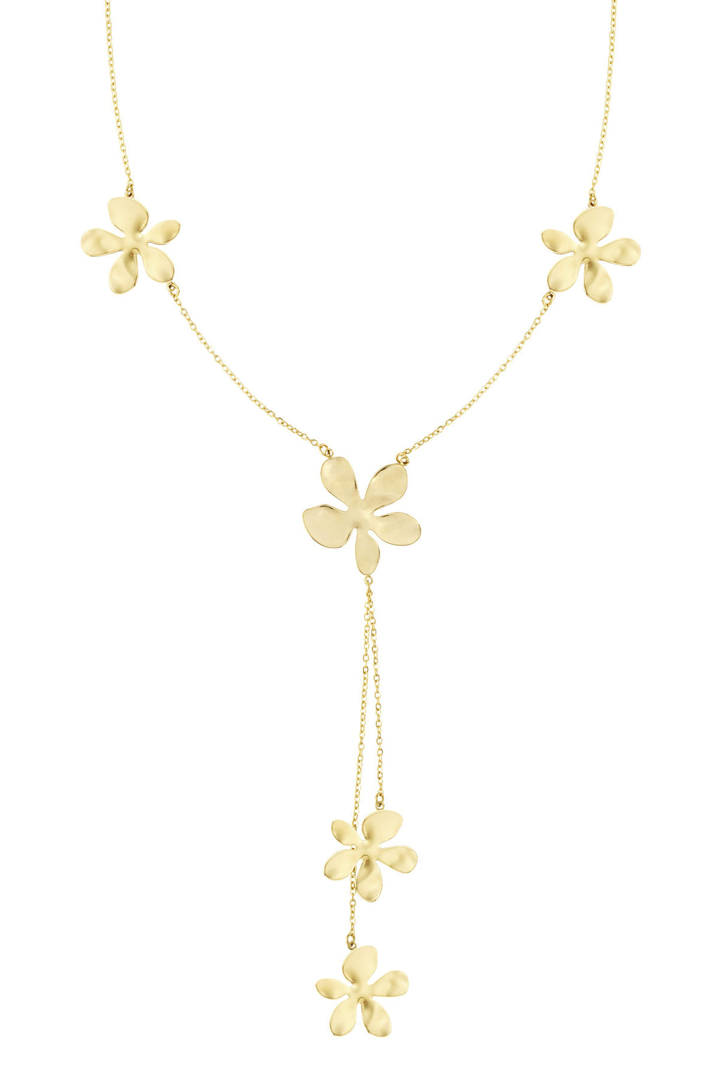 collana lunga da festa con fiori