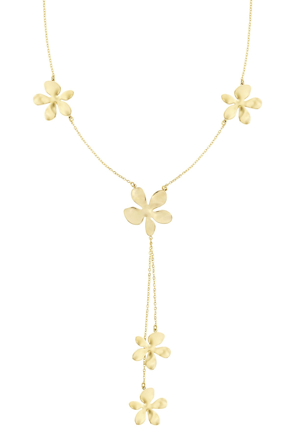 collana lunga da festa con fiori