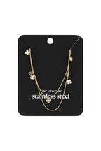 collana con doppio trifoglio
