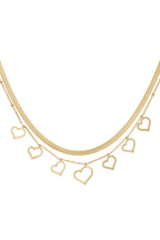 collana a cuore spesso