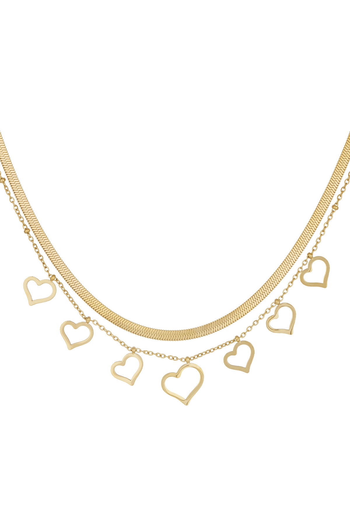collana a cuore spesso