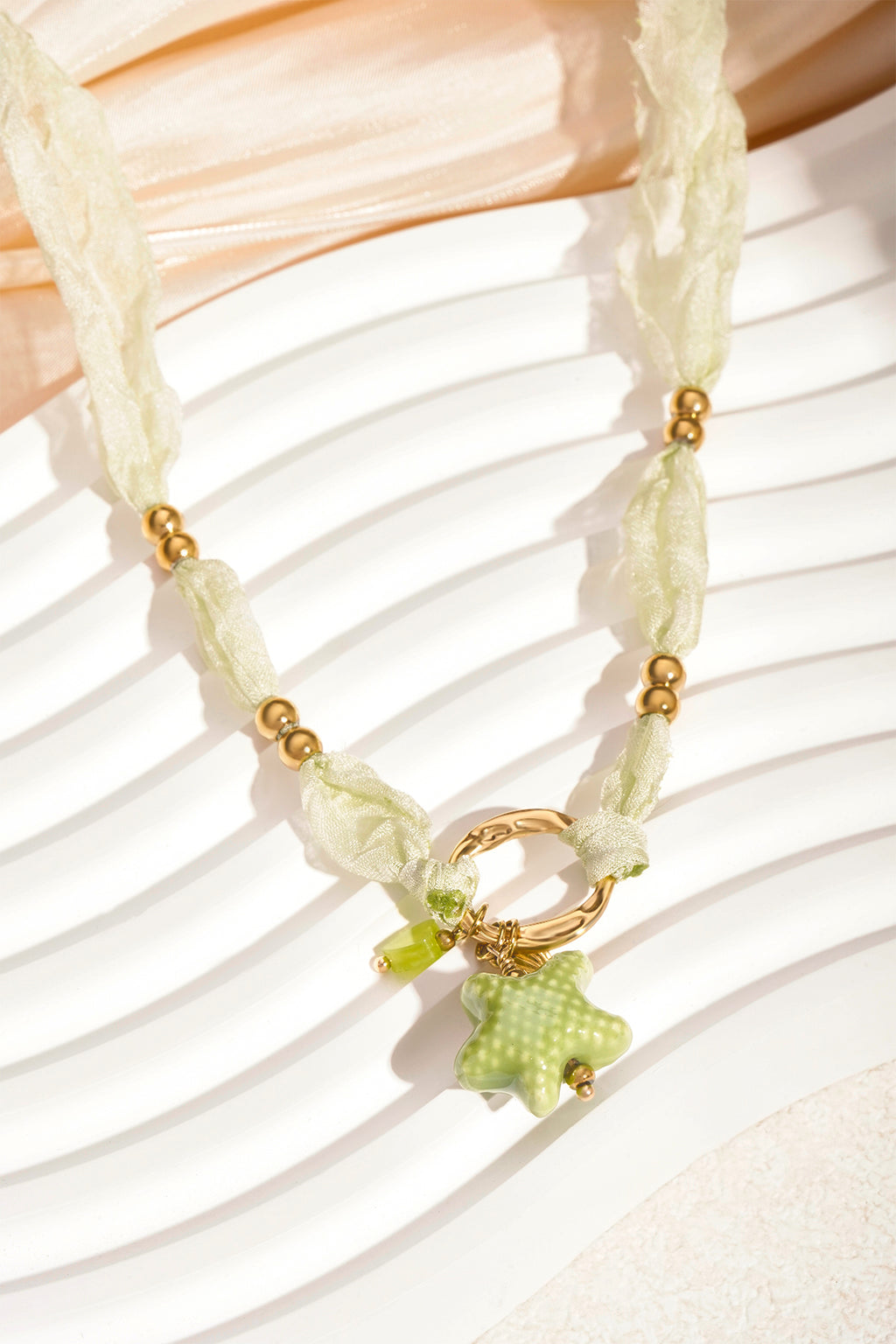 Collana Stellata - Colore Verde e Oro