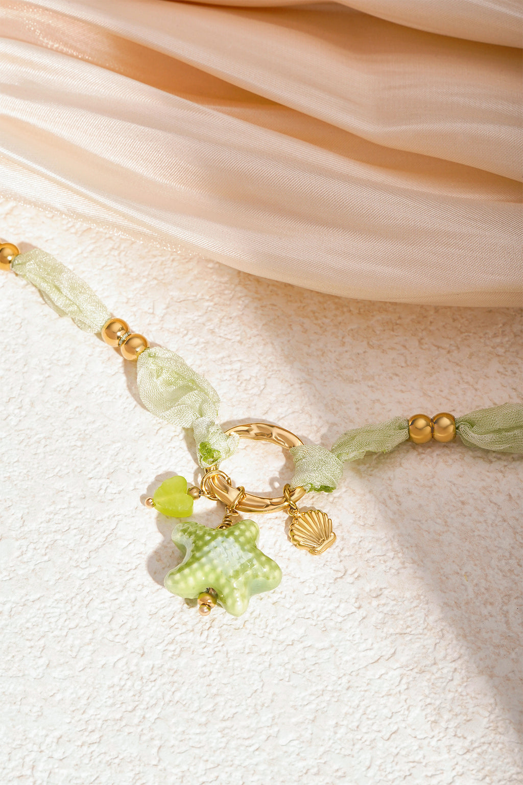 Collana Stellata - Colore Verde e Oro