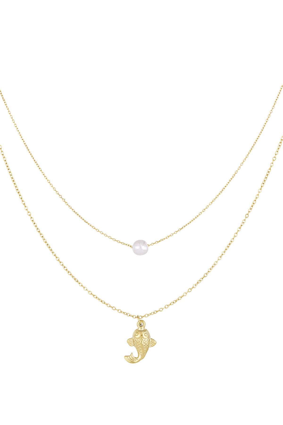 Collana pesce e perle