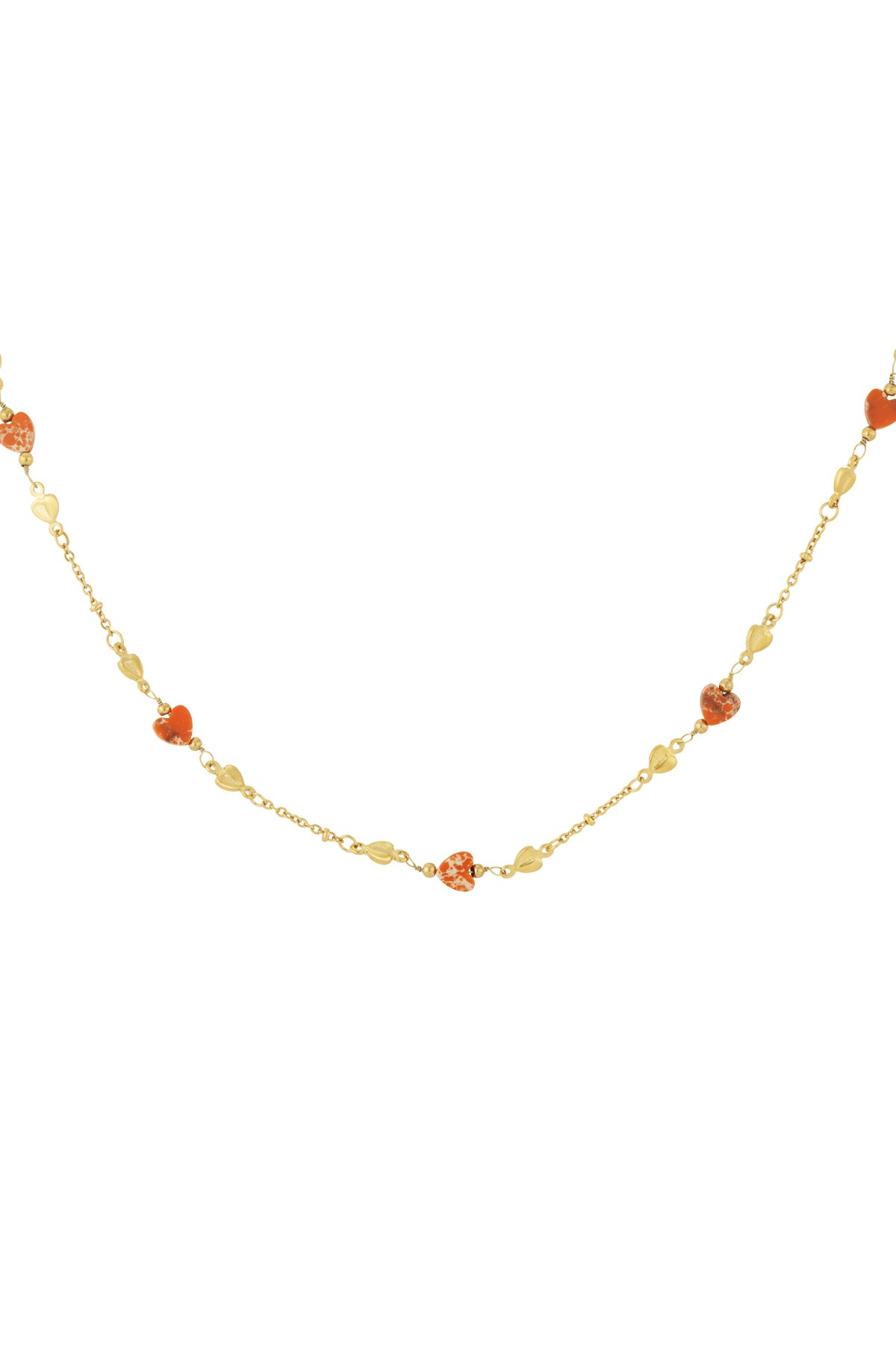 Collana "Abbraccia l'amore" - Colore verde e oro