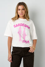 Cotone Maglia T-shirt Donna Casual Stampa Animale