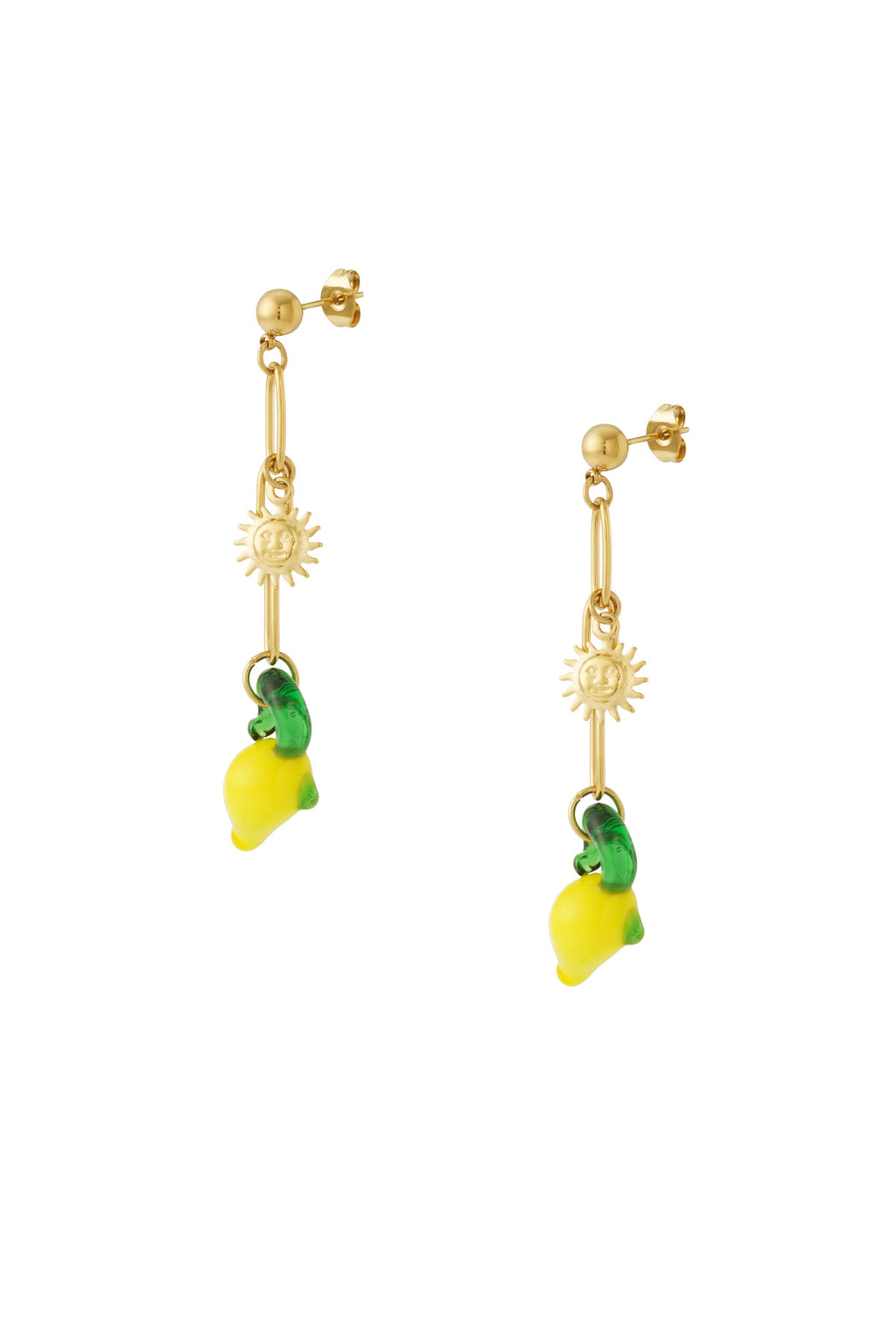 Orecchini sole al limone