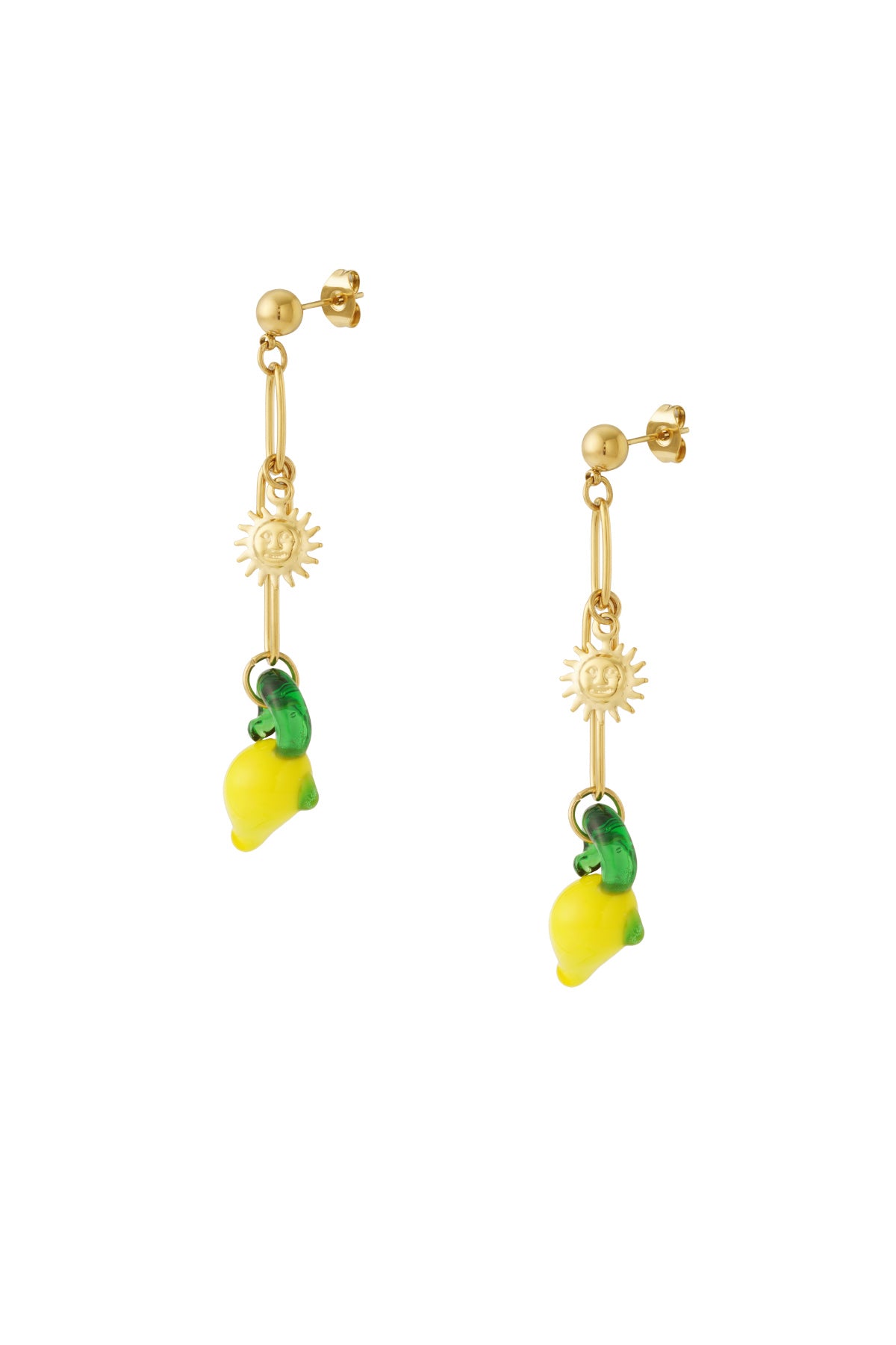 Orecchini sole al limone