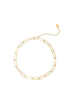 Anklet Plain Chain Silver Color Stainless Steel