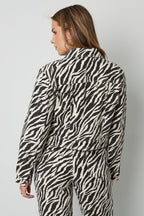 Cotton Denim Giacca Donna Street Elegant Specialty Stampa Animale