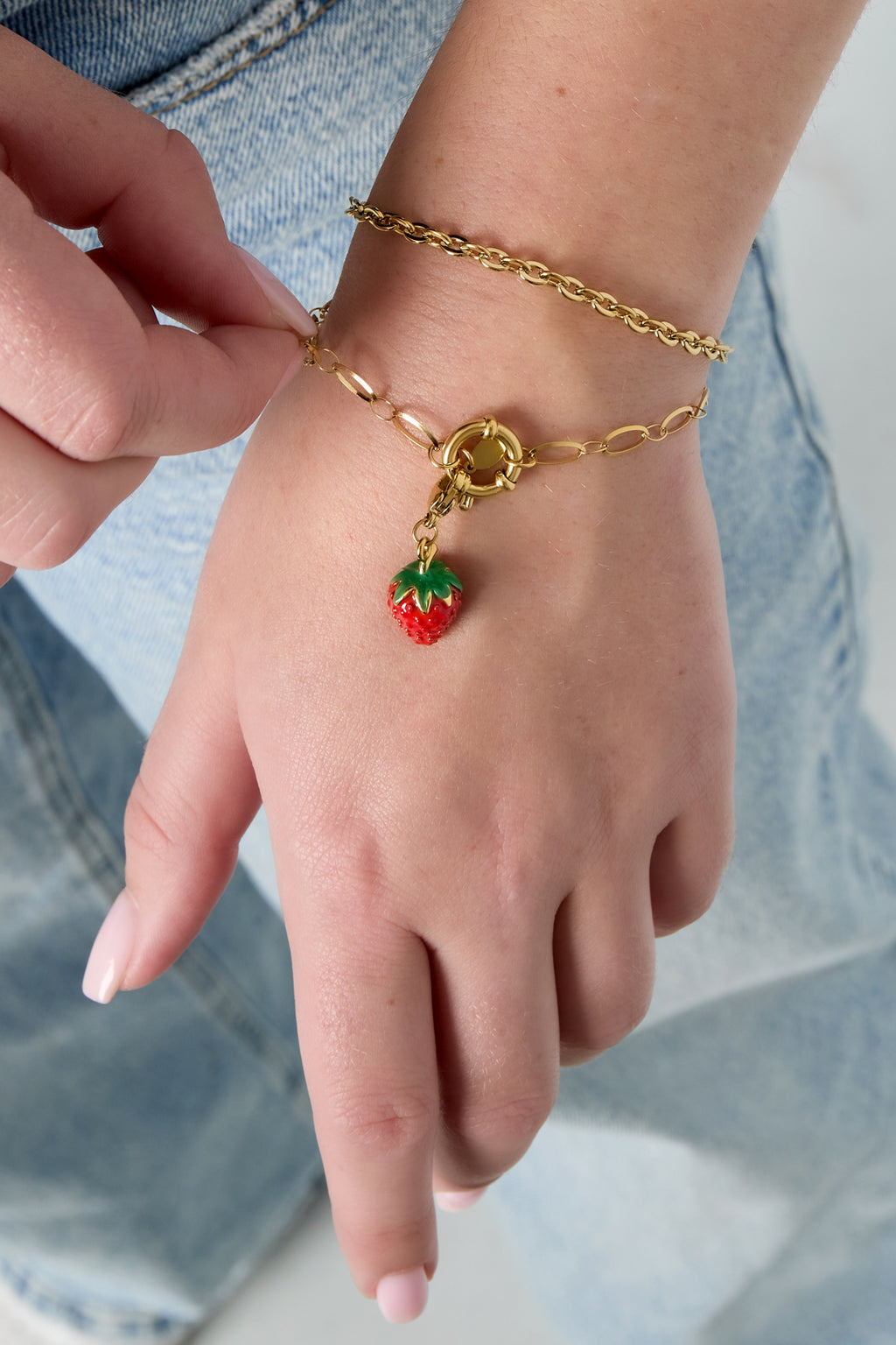 Braccialetti a catena in acciaio inossidabile, fai da te, semplici, quotidiani, serie di gioielli da donna