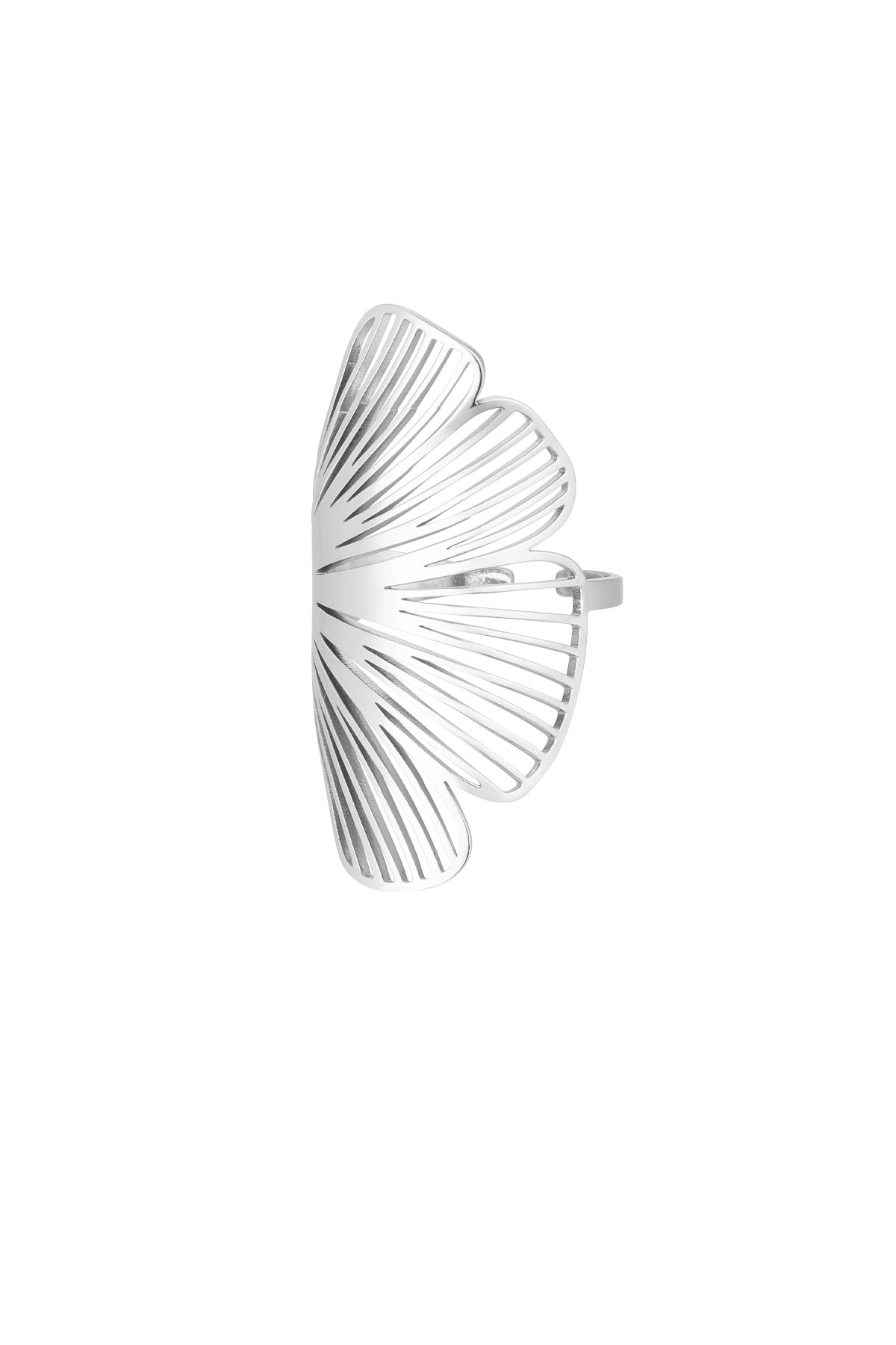 anello con fiore