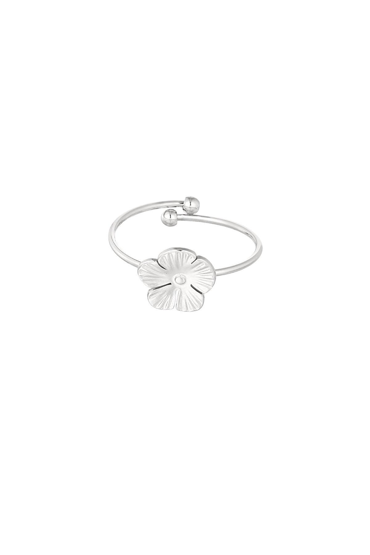 anello con fiore carino