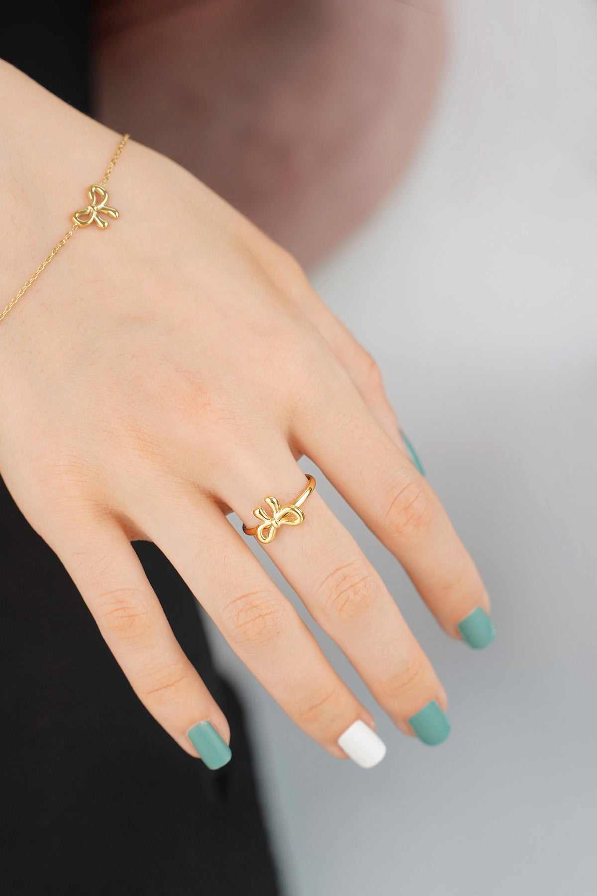 anello con fiocco vita